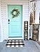 Ecoshome Cotton Bath Runner Checkered Plaid Area Rug Door Mat for Entry Way Washable Carpet for Kitchen (24