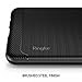 Ringke Onyx Compatible with Galaxy A8 Plus 2018 Case Fine Brushed Metal Design Flexible & Slim Dynamic Stroked Line Pattern Trim Durable Anti-Slip TPU Impact Shock-Absorbent Case - Black