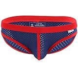 YiZYiF Men's Underwear Sports Bikinis Swimwear Super Swimming Briefs Soft Pants Navy Blue X-Large