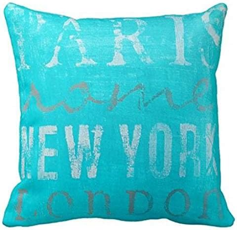 Pretty Throw Pillow Case Paris Rome New York London Throw Pillow Case