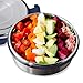 LunchBot Salad Bowl Lunch Container - 3 Cup - Leak Proof Lid - Stainless Steel Inside - Not Insulated - BPA Free, Dishwasher Safe - Navy - 3 cup