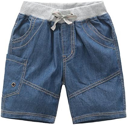 Encontrar Boys' Blue Knee-Length Jeans Short 9
