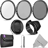 52MM Altura Photo Professional UV CPL ND4 Lens Filter&nbsp;Kit and Accessory Set for Nikon and Canon Lenses with a 52mm Filter Size