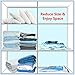 12-Pack Variety - Space Bags - Vacuum Storage Bags - Vacuum Sealers Jumbo & Large For Space Saving Clothing Storage and Bedding - 8x Jumbo (43x30in) + 4x Large (32x21in)