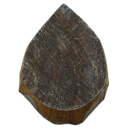 Wooden Block Decorative Tree Carved Textile Stamp Collectible Blocks