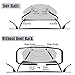 Oanon 20 Cubic Car Cargo Roof Bag - Waterproof Duty Car Roof Top Carrier - Easy to Install Soft Rooftop Luggage Carriers with Wide Straps 20 Cubic Feet