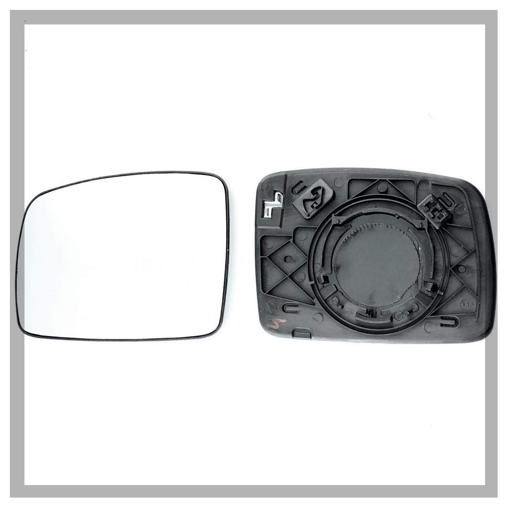 Fits Land Rover Freelander 2, For 2006 to 2009 Heated Base Convex Wing Mirror LEFT HAND (UK Passenger Side)