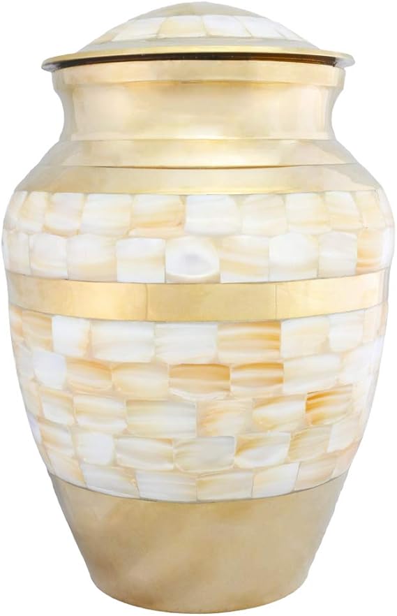 Golden Buddha Urne Für Asche - Handgefertigte Einäscherungsurne Für Erwachsene
