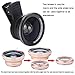 Camera Lens Kit,WMTGUBU 18X Zoom HD Clip On Optical Telescope Telephoto Lens+15X Super Macro Lens+0.6X Wide Angle Lens with Clip for All of Samsung Aondroid Phones(Black)