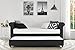 DHP Sophia Upholstered Daybed/Sofa Bed with Trundle, Twin Size Frame, Grey