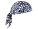 Ergodyne Chill-Its 6615 Absorptive Moisture-Wicking Dew Rag, Navy Western