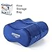 AVESTON Knee Pain Pillow for Side Sleepers – Support Pillow Sciatic Nerve Hip Pain Relief - Adjustable Leg Pillow Reduce Leg Pain for Men Women with Bonus Blue Cover in Storage Bag