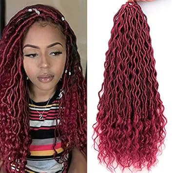 Amazon Com Gx Beauty Faux Locs Crochet Hair 20 Inch Goddess Locs