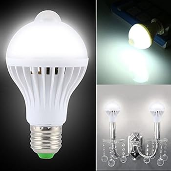 E27 5W/7W/9W LED PIR Motion Sensor Auto Energy Saving Light Lamp Bulb Infrared (5W)