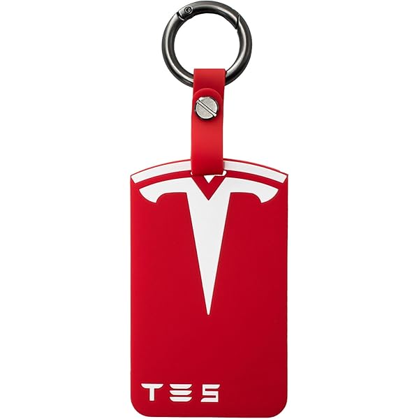 FEBRYTOLD Key Card Holder For Tesla - 2Pcs Key Card Holder Case Compatible Model Y 3 Protector Cover Car Keychain Accessories Carbon Fiber C36 - View #9