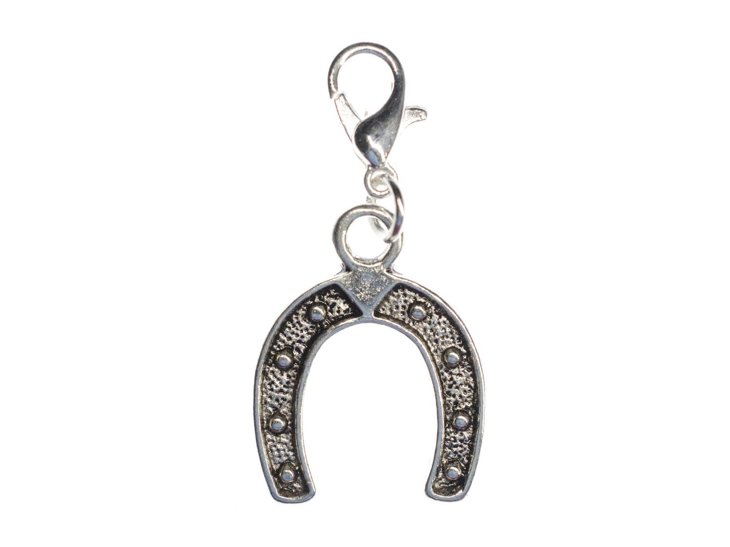 Miniblings Horseshoe Charm Pendant For Bracelet Horse Hooves Silver