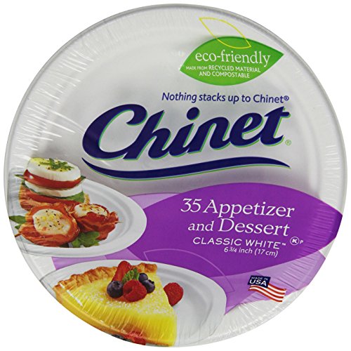 Chinet Classic White Dessert Plates, 35-Count Packages  (Pack of 6) image