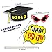 Graduation Party - Fun Photo Booth Props Kit - 45 Count - Extra Large Size High School or College Graduation 2018