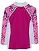 Tuga Girls Shoreline L/S Rash Guard (UPF 50+), Blossom Pink, 13/14 yrs