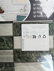 10 Sheets Subway Tile Peel and Stick
