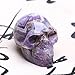 Natural Quartz Skulls 2'' Healing Crystal Stone Human Reiki Skull Figurine Statue Sculptures Mixed Stone(Pack of 2).
