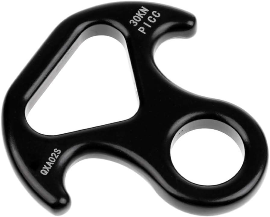 AOKWIT 30KN Rescue Figure, 8 Descender Large Bent-Ear Belaying and Rappelling Gear Belay Device Climbing for Rock Climbing Peak Rescue Aluminum-Magnesium Alloy (Black) : Sports & Outdoors