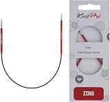 KnitPro Zing Fixed Circular Needles Asymmetrical 10\" 2.50mm