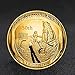 Womdee Apollo 11 50th Anniversary Commemorative Coin, NASA Humans First Landing, Coin Jewelry Collection Art Gift Souvenir Novelty Coin Set of 2 (Gold)