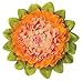 Luna Bazaar Medium Tissue Paper Flower (10-Inch, Pink & Cantaloupe Orange)