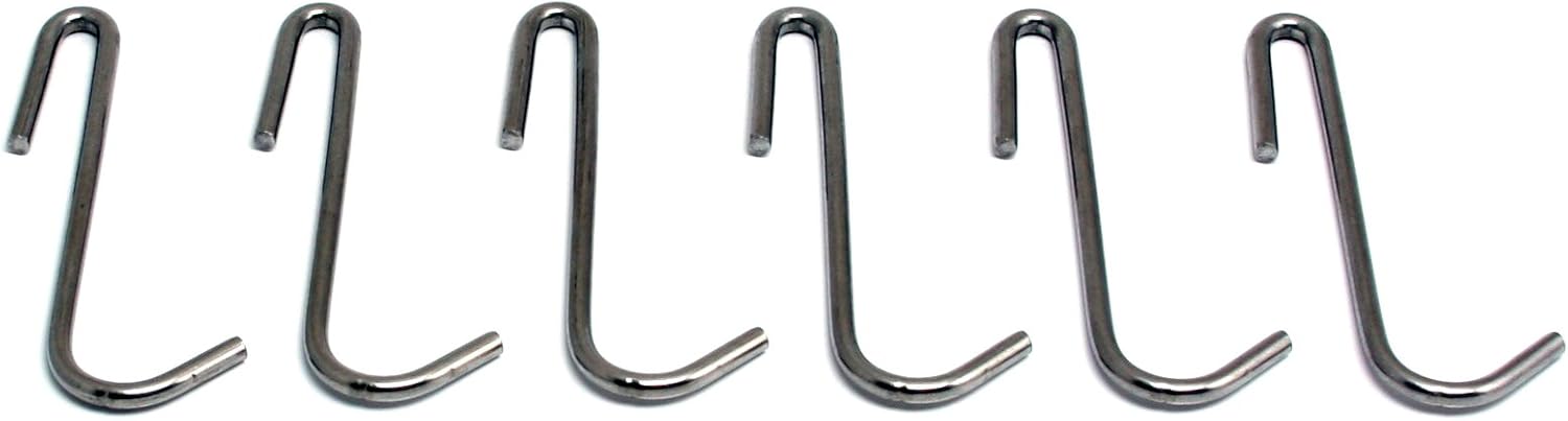 Enclume Essentials Pot Hook, Set of 6, Use with Pot Racks, Hammered Steel: Kitchen Pot Racks: Kitchen & Dining