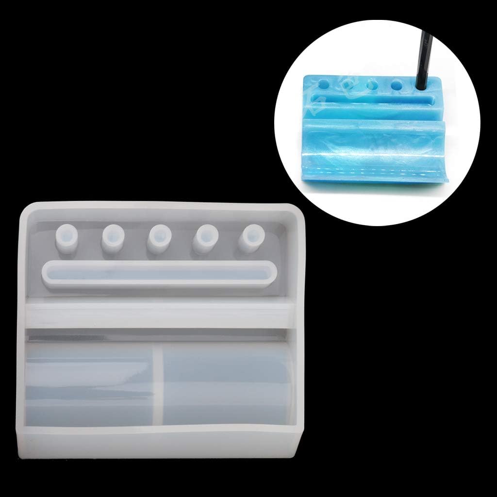 Runrain Silicone Mold Card Storage Pen Holder Ashtray Epoxy Resin Mold Jewelry Making