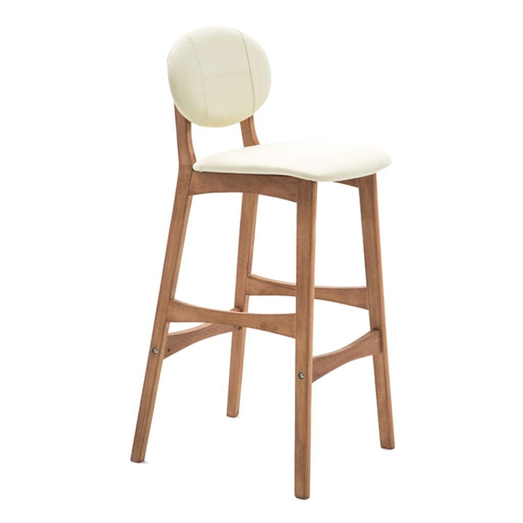 Amazon Com 30 Inch Square Leather Padded Wooden Bar Chair