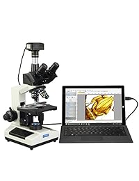 Omax 40 x  2500 X 18 MP Digital trinocular Compuesto LED Lab biológica microscopio USB 3.0 Super Speed