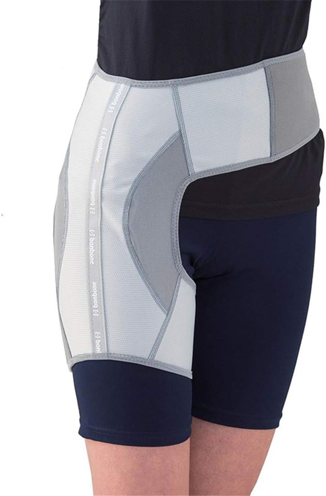 AQzxdc Hip Brace Thigh Compression Sleeve, Support for Hip Replacements, Sciatica, Quad Muscle Strains Pain Relief, Fits Both Leg, Groin Wrap