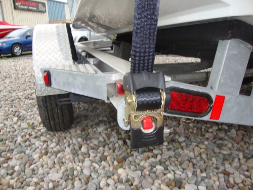 Erickson 34423 Pro Series 2" x 5.5' Bolt-On Retractable Ratcheting Tie-Down Strap, (Pack of 2) - Thumbnail 3