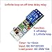 DC 5V 12V 24V Infinite Cycle Delay Timing Timer Relay ON OFF Switch Loop Module (DC 24V (1s~15min))