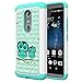 ZTE Axon 7 Case, Vfunn [Shock Absorption] Studded Rhinestone Bling Hybrid Dual Layer Armor Slim Defender Protective Case Cover For ZTE Axon 7 (Owl)