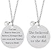 Bassion 2 Pcs Stainless Steel Inspirational Necklace Jewelry Lettering Pendant Necklace Gift for Women Girls - You Are Braver Stronger Smarter Than You Think