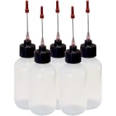 Liberty Products 5-2oz Plastic Squeeze Bottles 1.5" Stainless Applicators