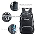 ZOMAKE Lightweight Packable Backpack 30L, Foldable Hiking Backpacks Water Resistant Compact Folding Daypack for Travel(Black)