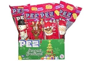 Pez Candy Dispenser Winter Christmas Holiday 12 Pack