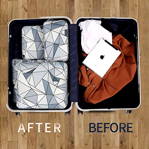 BAGAIL 4 Set/5 Set/6 Set Compression Packing Cubes Travel Accessories
