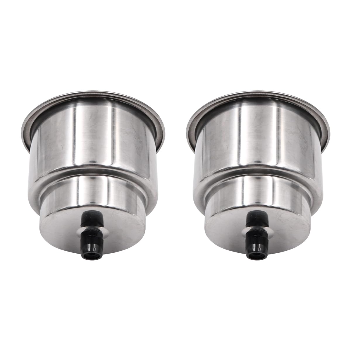ZONADAH Set of 2 Marine Grade 108x88mm Stainless Steel Cup Drink Holders for Boat, RV, Camper, Caravan - Rust-resistant, Durable and Stylish Cup Holders for Marine and Outdoor Activities