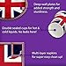 Britain UK England British Flag Birthday Party Supplies Set Plates Napkins Cups Tableware Kit for 16