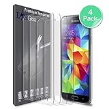 [4 PACK] Samsung Galaxy S5 Screen Protector, LK [Tempered Glass] with Lifetime Replacement Warranty
