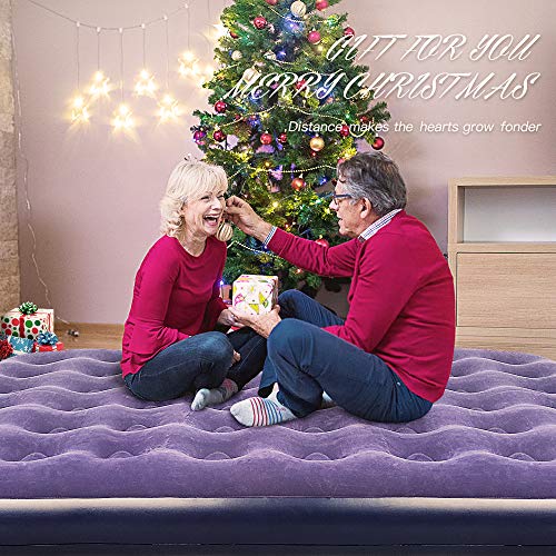 Gift Queen Air Mattress with Electric Pump Portable Blow Up Mattress