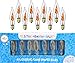 The Dreidel Company Electric Menorah Bulbs- 9 Flickering Flame Shaped Bulbs (Single)