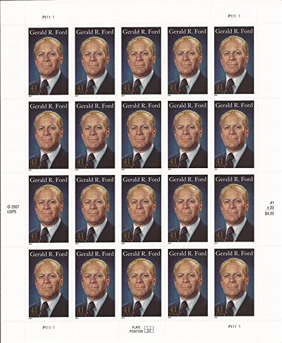 US Stamp - 2007 Gerald R. Ford - 20 Stamp Sheet - Scott #4199