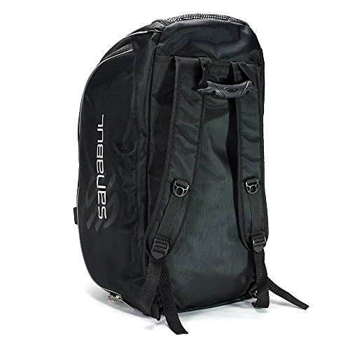 Sanabul Hybrid MMA BJJ Gym Duffel Backpack Bag (Silver, Large) on