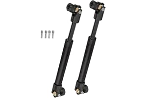 ARRCat RC Crawler Drive Shaft 94-125MM Upgrades for 1/10 Axial SCX10 2 Redcat D90 Gen7/Pro RC4WD GEN8 SCX10-II,Steel #45 Universal Driveshaft,Metal Axles Part Hop-Ups,Black (94-125MM,2PCS)